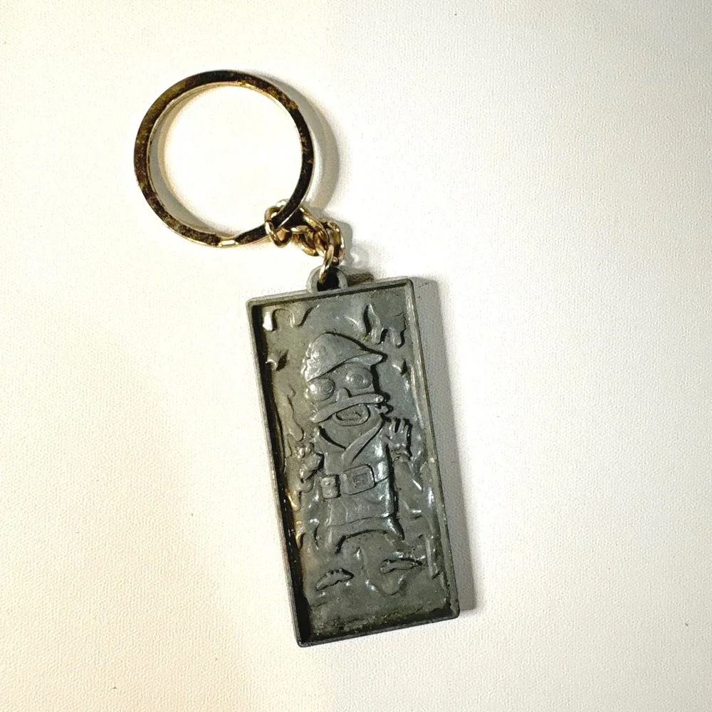 Disney Phineas and Ferb Star Wars Dr Doofenshmirtz Carbonite Keychain 2014 Metal